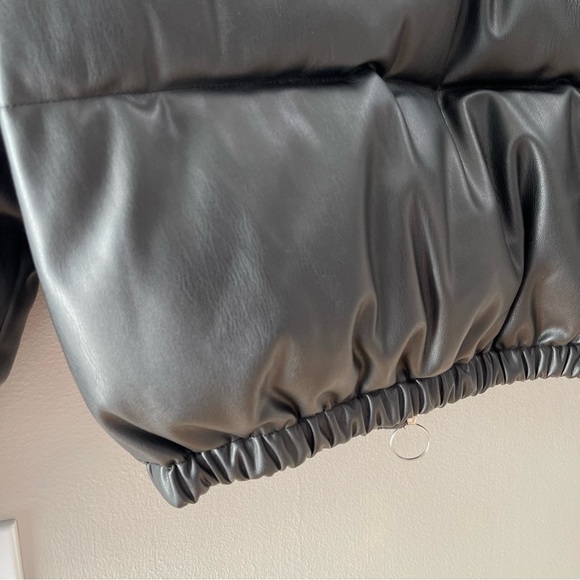 NWT Truth by Republic Faux Leather Puffer Jacket - Picture 8 of 10